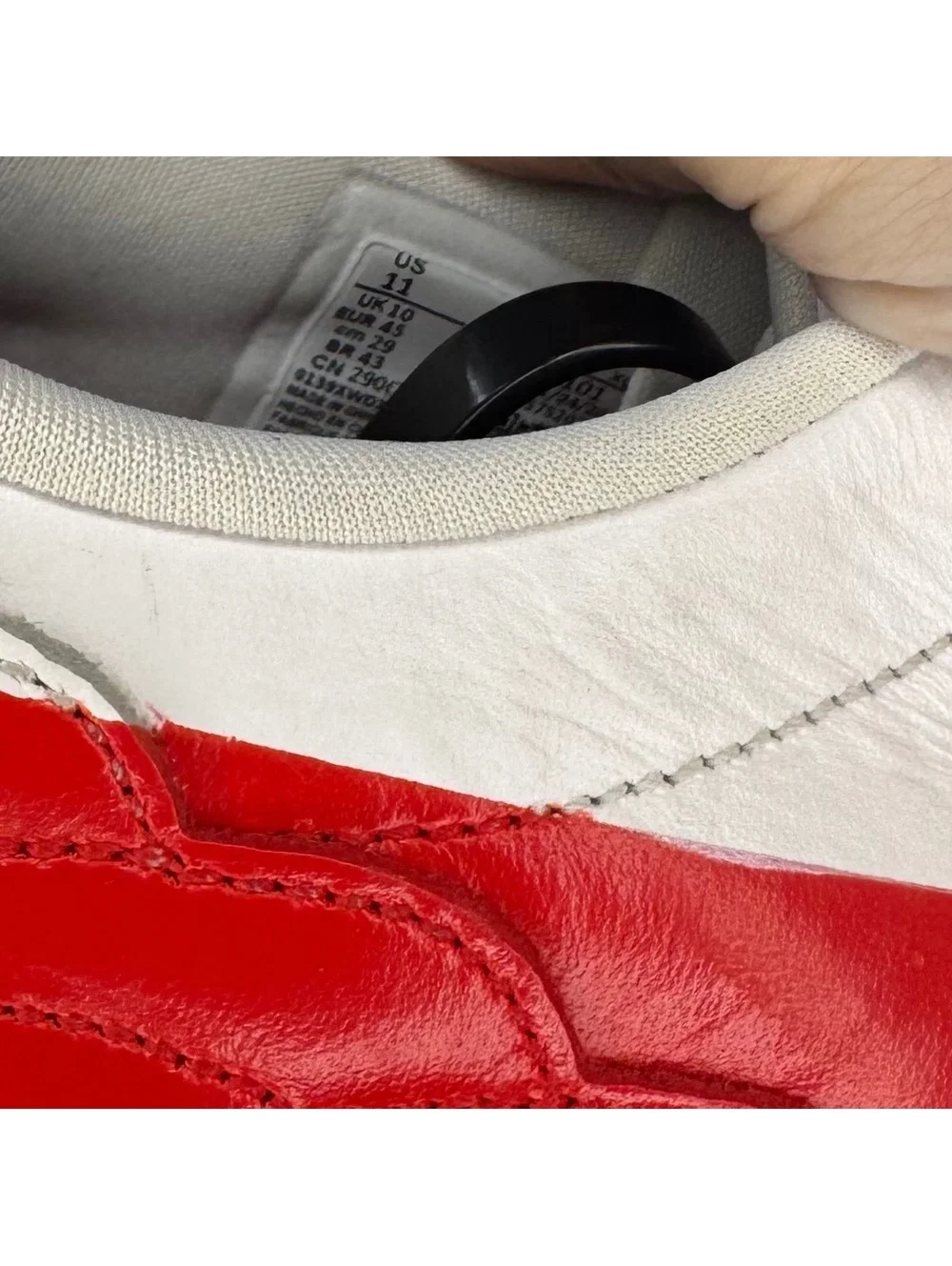 Air Jordan 1 Centre Court White Gym Red Men’s Size 11 w/ OG Box Leather Shoes
